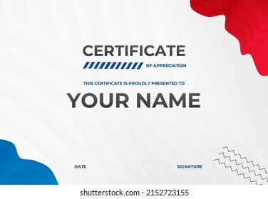 Certificate of Appreciation with Colorful background