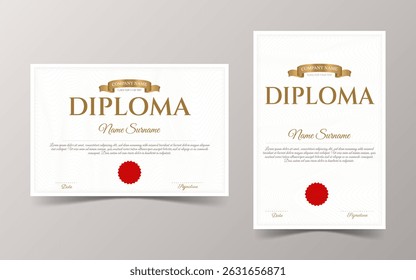 Certificate of appreciation design. Clean certificate template vector
