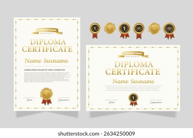 Certificate of appreciation design. Clean certificate template vector