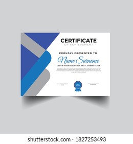 certificate of appreciation design shapes template