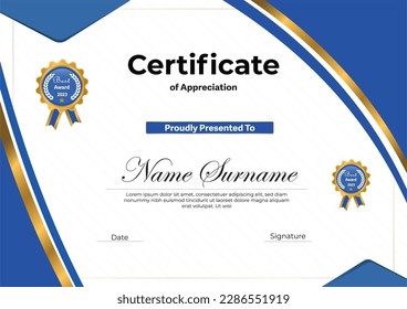 certificate of appreciation design template