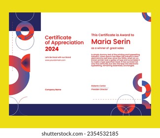 Certificate of Appreciation Design Template