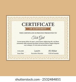certificate of appreciation design template