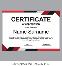 Certificate of Appreciation – Elegant and Professional Design