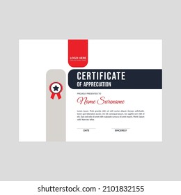 Certificate of Appreciation Elegant shape layout
