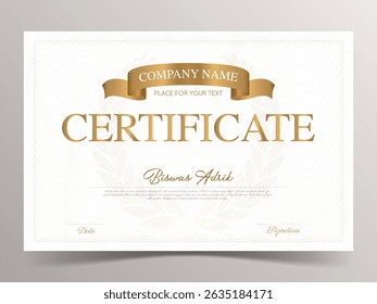 Certificate of appreciation layout design. diploma 