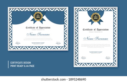 Certificate of appreciation minimal Vector illustration.