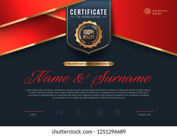 Certificate of Appreciation modern template.  Eps10 vector.