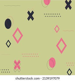 Zertifikat der Wertschätzung Vorlage mit abstraktem geometrischem Memphis Stil Design, moderner Hintergrund. Abstrakte Geometrische Moderne, Farbverlauf, Vektoreps10, 