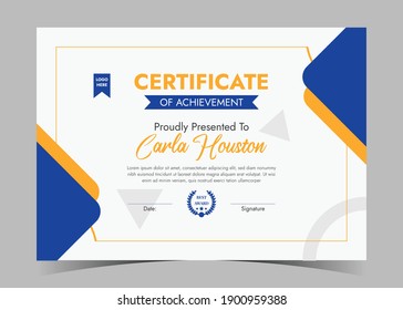 Certificate of Appreciation template, certificate of achievement, awards diploma template