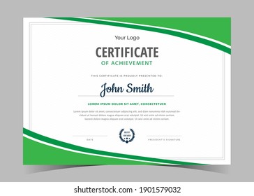 Certificate of Appreciation template, certificate of achievement, awards diploma template