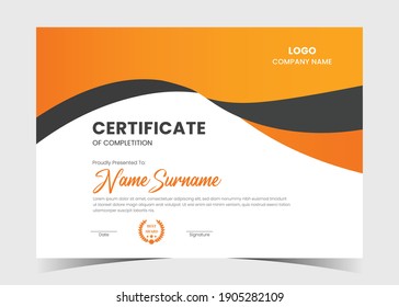 Certificate of Appreciation template, certificate of achievement, awards diploma template