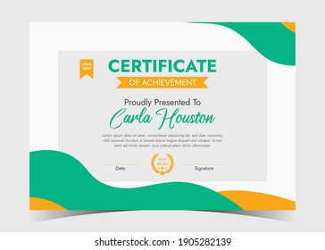 Certificate of Appreciation template, certificate of achievement, awards diploma template