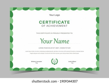 Plantilla de certificado de apreciación, certificado de logro, plantilla de diploma de diploma