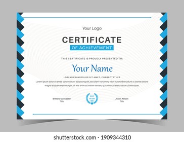 Certificate of Appreciation template, certificate of achievement, awards diploma template