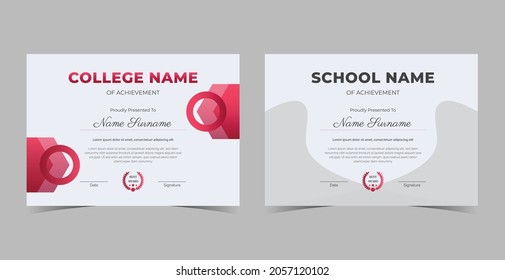 Certificate of Appreciation template, certificate of achievement, awards diploma template