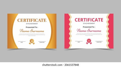 Certificate of Appreciation template, certificate of achievement, awards diploma template