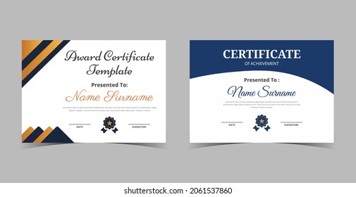 Certificate of Appreciation template, certificate of achievement, awards diploma template