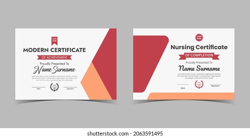 Certificate of Appreciation template, certificate of achievement, awards diploma template 