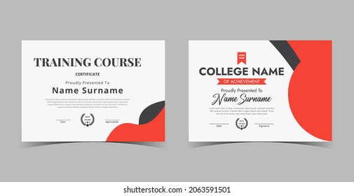 Certificate of Appreciation template, certificate of achievement, awards diploma template 