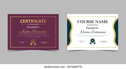 
Plantilla de certificado de apreciación, certificado de logro, plantilla de diploma de diploma