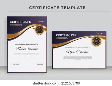 Plantilla de certificado de apreciación, Certificado de logro, diploma de adjudicación