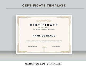 Certificate of Appreciation template, Certificate of achievement, awards diploma