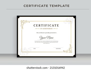 Certificate of Appreciation template, Certificate of achievement, awards diploma