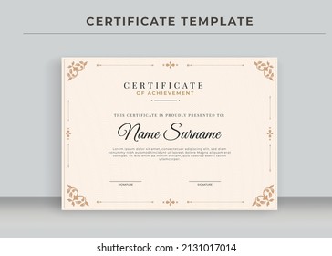 Certificate of Appreciation template, Certificate of achievement, awards diploma