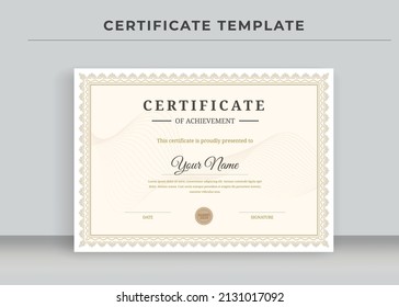 Certificate of Appreciation template, Certificate of achievement, awards diploma