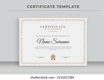 Certificate of Appreciation template, Certificate of achievement, awards diploma