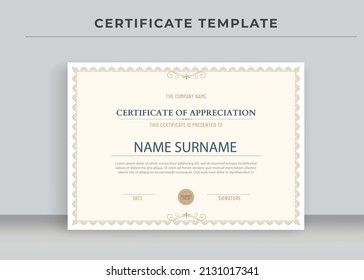 Certificate of Appreciation template, Certificate of achievement, awards diploma