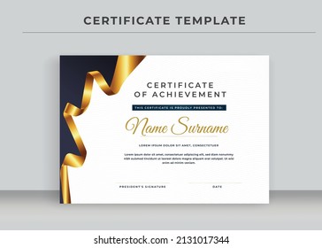 Certificate of Appreciation template, Certificate of achievement, awards diploma