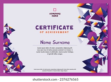 Certificate of Appreciation template, certificate of achievement, awards diploma template