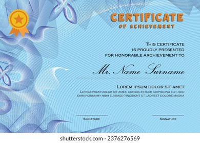 Certificate of Appreciation template, certificate of achievement, awards diploma template