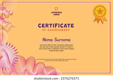 Certificate of Appreciation template, certificate of achievement, awards diploma template