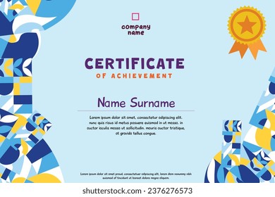 Certificate of Appreciation template, certificate of achievement, awards diploma template