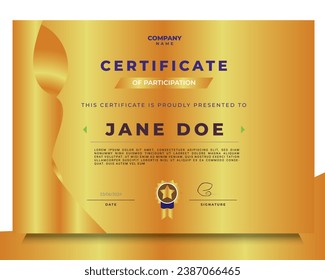 Certificate of Appreciation template, Certificate of achievement, awards diploma