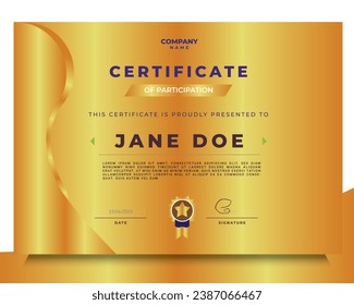 Certificate of Appreciation template, Certificate of achievement, awards diploma