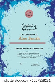 Certificate of Appreciation template, Certificate of achievement, awards diploma