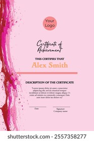 Certificate of Appreciation template, Certificate of achievement, awards diploma