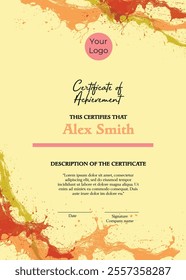 Certificate of Appreciation template, Certificate of achievement, awards diploma