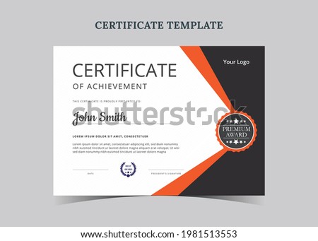 Certificate of Appreciation template, Certificate of achievement template, awards diploma template, Certificate of completition template