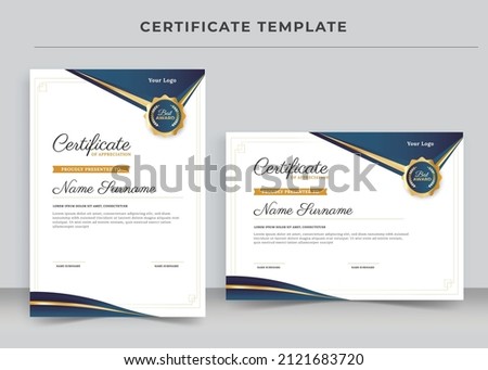 Certificate of Appreciation template, Certificate of achievement, awards diploma