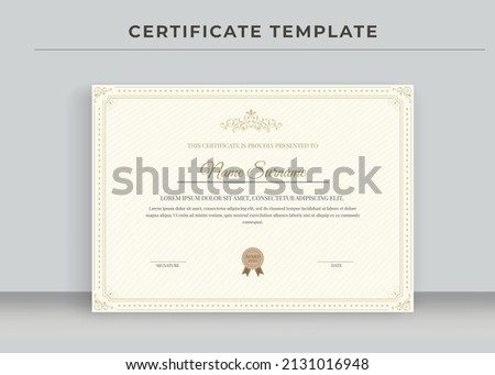 Certificate of Appreciation template, Certificate of achievement, awards diploma