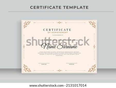 Certificate of Appreciation template, Certificate of achievement, awards diploma