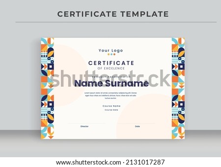 Certificate of Appreciation template, Certificate of achievement, awards diploma