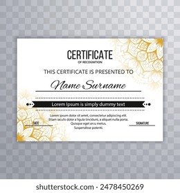 Certificate appreciation or certificate template design