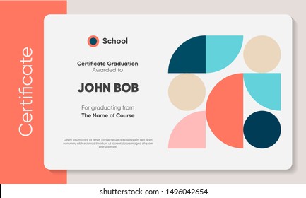 Certificate Appreciation Template Design Elegant Business Stock Vector ...