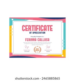 Certificate Appreciation Template Design Post.